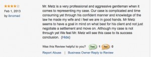 Review accident lawyer John Metz1
