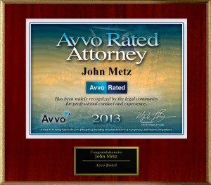 AVVO Rated Lawyer John Metz in San Bernardino County